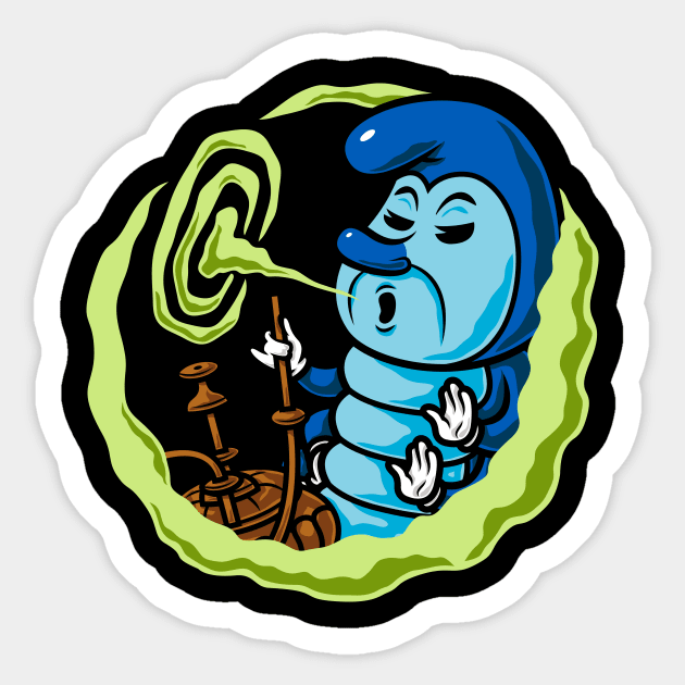 Smokerpillar Sticker by krisren28